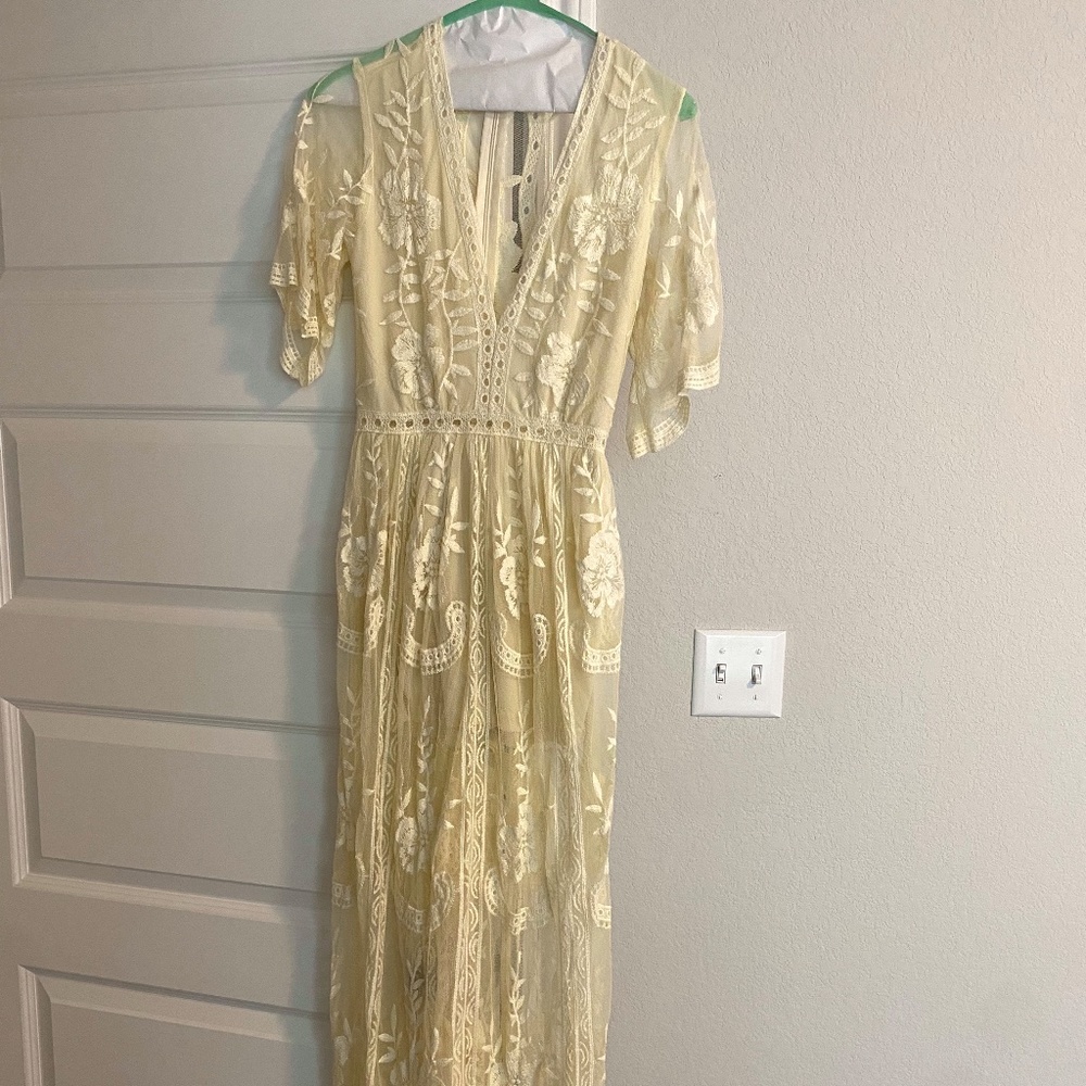 SOCIALITE Cream Romper/Dress